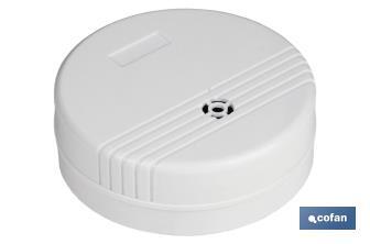Rilevatore di perdite d'acqua e allagamenti con allarme acustico | Dimensioni Ø80 mm | Batterie incluse - Cofan