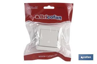 Crossover switch | Flush-mounted | White | 10A - 250V - Cofan