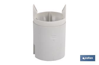 Lamp-holder E-27 | Thermostable resin material | White | 4A - 250V - Cofan