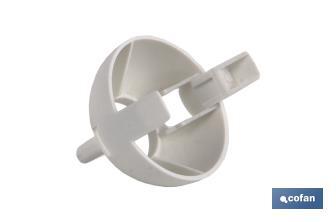 Portalámparas para obra E-27 | Material de resina termoestable color blanco | 4 A - 250 V - Cofan