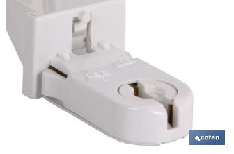 Lamp-holder for fluorescent tubes | Starter-holder included | White | 2A 250V - Cofan