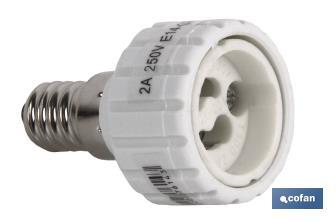 Lamp-holder adapter | From E27 to GU10/GZ10 | 2A - 250V~ - Cofan