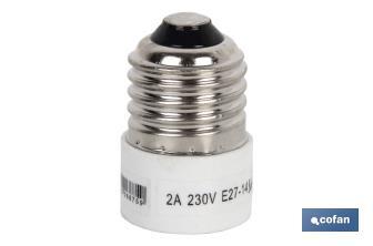 Portalampada adattatore | Da E27 a E14 | 2 A - 250 V~ - Cofan