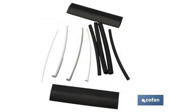 Range of 10 and 18 heat-shrink tubes - 80mm | Several colours | Several diameters - Cofan