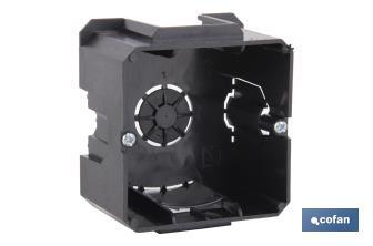 Flush-mounted box for several gangs | Several sizes | Universal and linkable - Cofan