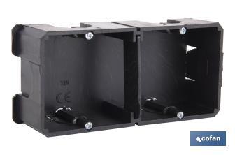 Flush-mounted box for several gangs | Several sizes | Universal and linkable - Cofan