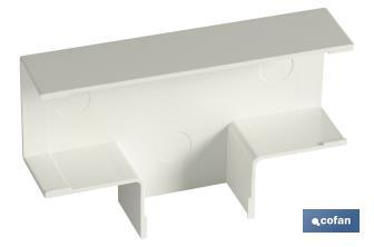 Flat tee for electrical mini-trunking | Several sizes | IP 40 - Cofan