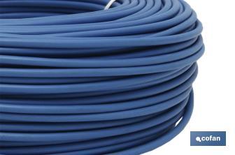 Rollo Cable Eléctrico de 100 m | H07V-K | Sección de cable de varias medidas | Color: Azul - Cofan