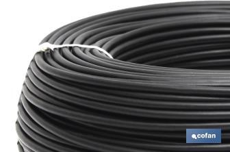 Rollo de Cable Eléctrico H07V-K | Sección de cable de varias medidas | Longitud: 100 m | Color: Negro - Cofan