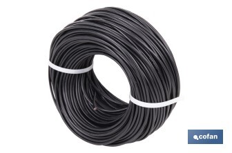 Rollo de Cable Eléctrico H07V-K | Sección de cable de varias medidas | Longitud: 100 m | Color: Negro - Cofan