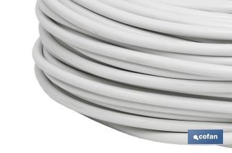 Electric Cable Roll of 100m | PVC H05VV-F| Section 3 x 2.5mm2 | White - Cofan