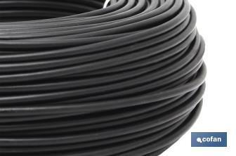 Rollo de Cable Eléctrico H07V-K | Sección de cable de varias medidas | Longitud: 100 m | Color: Negro - Cofan