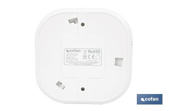 Detector de humo inteligente | Conexión WiFi y Bluetooth | Aplicación Smart Life o Tuya | Compatible con Alexa y Google | Seguridad en el hogar - Cofan