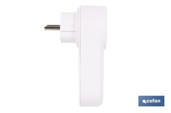 Enchufe inteligente con USB y tipo C | Conexión WiFi y Bluetooth | Aplicación: Smart Life o Tuya | Compatible con Alexa y Google | Control remoto, temporizador y protección infantil - Cofan