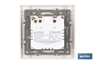 Base de enchufe inteligente con USB y tipo C | Conexión WiFi y Bluetooth | Aplicación: Smart Life o Tuya | Compatible con Alexa y Google | Control remoto, temporizador y protección infantil - Cofan