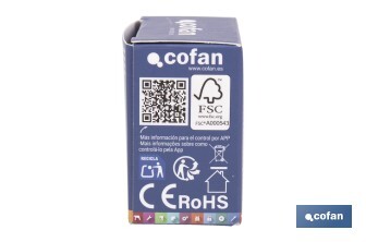 Relé individual WiFi inteligente | Automatiza interruptores o enchufes | Funcionamiento con aplicación Smart Life o Tuya | Compatible con Alexa y Google | 16 A/3520 W | Conectividad WiFi - Cofan
