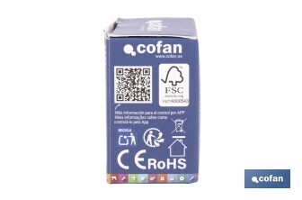 Relé inteligente de 2 interruptores WiFi | Aplicación: Smart Life o Tuya | Conectividad WiFi + Bluetooth | Para luces de hasta 10 A/150 W | Compatible con Alexa y Google - Cofan