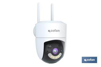 Cámara de Seguridad Inteligente WiFi | Control Remoto, Audio Bidireccional y Amplio Ángulo de Visión - Cofan