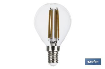 Bombilla Led Esférica Filamento E14 - Cofan