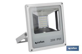 Multi LED-Aussenstrahler 20 W Weiss - Cofan