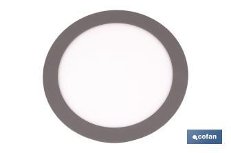 Grey round downlight "embeded" - Cofan