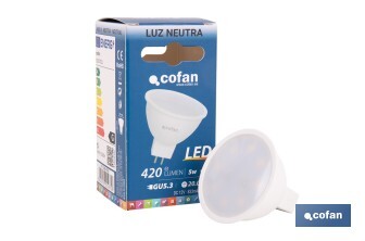 Lámpara Led COB GU-5,3 - Cofan