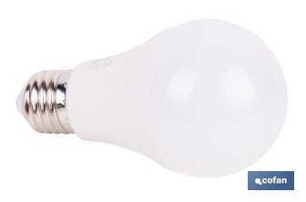 Bombilla Clásica LED con Sensor de Presencia E27 | 8,5 W - 810 lúmenes | 4000 K - luz neutra | Detección 240° <6 m | Ahorro Energético 90% | 25.000 h de Vida - Cofan