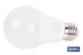 Bombilla Clásica LED con Sensor de Presencia E27 | 8,5 W - 810 lúmenes | 4000 K - luz neutra | Detección 240° <6 m | Ahorro Energético 90% | 25.000 h de Vida - Cofan