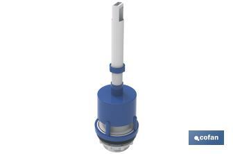 Flush toilet valve with handle, Tigris Model - Cofan