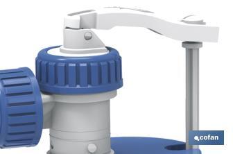 Cofan Toilet Fill Valve | Side Entry Fill Valve | Kiev Model | Piston Closure | Manufactured with Plastic Materials - Cofan