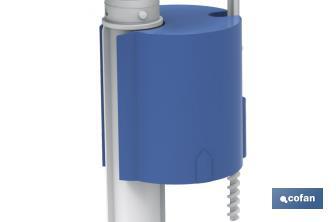 Cofan Toilet Fill Valve | Side Entry Fill Valve | Kiev Model | Piston Closure | Manufactured with Plastic Materials - Cofan