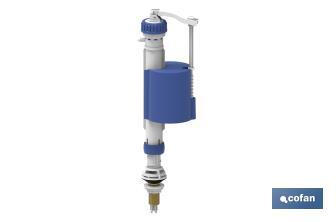 Toilet Fill Valve | Bottom Entry Fill Valve | Kenyir Model | Piston Closure | Manufactured with Plastic Materials - Cofan