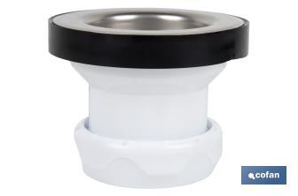 Valve for Basin and Bidet | Polypropylene | Size: 1" 1/4 or 1" 1/2 | Screw, Plug and Chain with Two Rings Included - Cofan