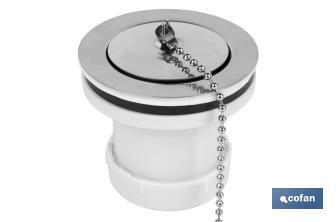 Valve pour Lavabo et Bidet | Dimensions : 1" 1/4 x 70 ou 1" 1/2 x 70| Fabriquée en Polypropylène - Cofan