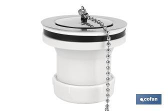 Valve pour Lavabo et Bidet | Dimensions : 1" 1/4 x 70 ou 1" 1/2 x 70| Fabriquée en Polypropylène - Cofan