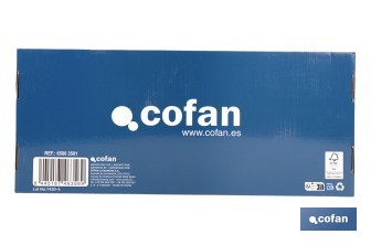 Grifo de cocina extensible giratorio 360° | Material: acero inoxidable 304 | Rociador con 2 funciones | Cartucho cerámico de Ø35 mm | Latiguillos de 50 cm - Cofan