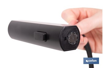 Grifo de cocina negro con 3 funciones y giro 360º | Material: acero inoxidable 304 | Cartucho cerámico de Ø35 mm - Cofan