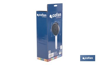 Kit de Ducha: Mango + Flexo + Soporte | Mango con 3 Funciones | Fabricado en ABS cromado - Cofan