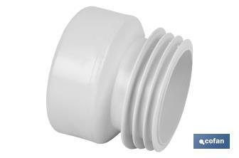 Ø110mm straight toilet pan connector - Cofan