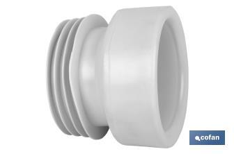 Straight Toilet Pan Connector | EVA| Ø110mm Outlet | Ensures a Perfect Durability - Cofan