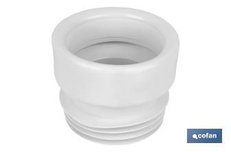 Ø110mm straight toilet pan connector - Cofan