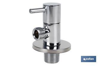Angle valve | Lux Model | 1/4 turn handle | PN16 | Available in two sizes - Cofan