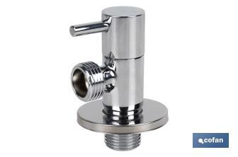 Angle valve | Lux Model | 1/4 turn handle | PN16 | Available in two sizes - Cofan