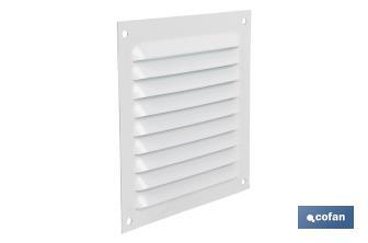 Grille de Ventilation | Fabriquée en Aluminium Blanc | Plusieurs dimensions au choix - Cofan