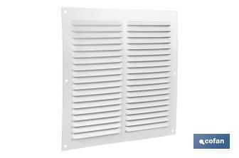 Ventilation grille | White aluminium | Available in various sizes to choose from - Cofan