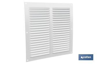 Ventilation grille | White aluminium | Available in various sizes to choose from - Cofan