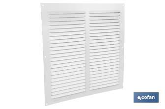 Ventilation grille | White aluminium | Available in various sizes to choose from - Cofan