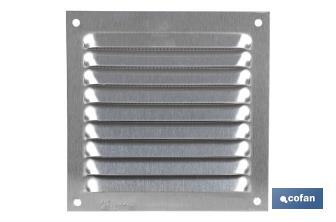 Grille de Ventilation avec Moustiquaire | Fabriquée en Aluminium | Plusieurs Dimensions - Cofan