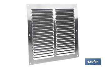 Ventilation grille with mosquito net | Aluminium | Available in various sizes - Cofan
