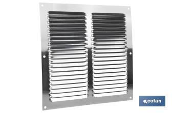 Ventilation grille with mosquito net | Aluminium | Available in various sizes - Cofan